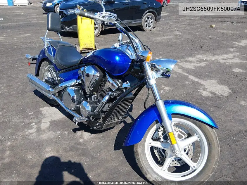2015 Honda Vt1300 Cr VIN: JH2SC6609FK500074 Lot: 45034350