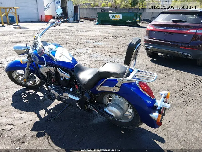 2015 Honda Vt1300 Cr VIN: JH2SC6609FK500074 Lot: 45034350