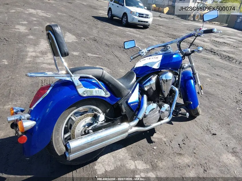 2015 Honda Vt1300 Cr VIN: JH2SC6609FK500074 Lot: 45034350