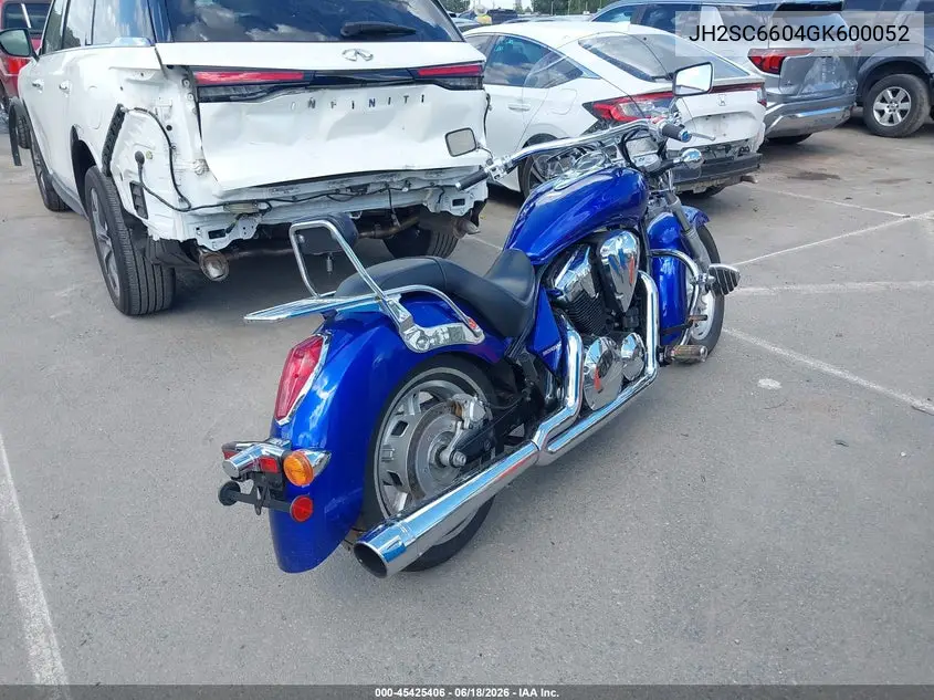 2016 Honda Vt1300 Cr VIN: JH2SC6604GK600052 Lot: 45425406
