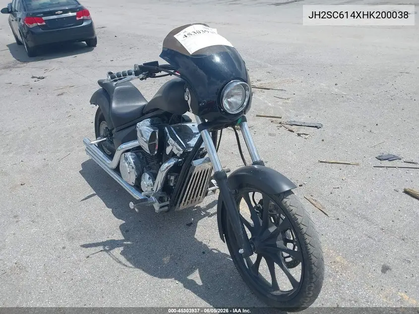 2017 Honda Vt1300 Cx VIN: JH2SC614XHK200038 Lot: 45303937