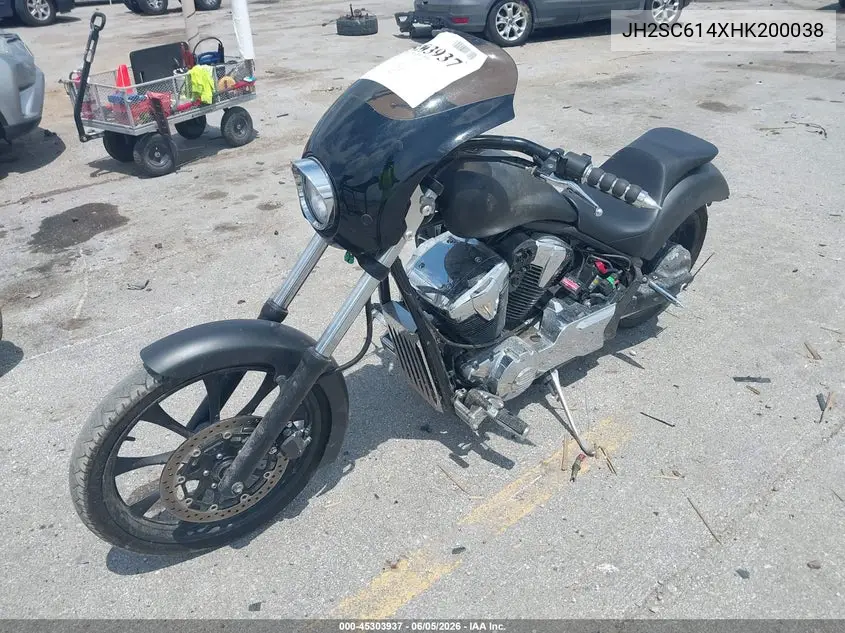 2017 Honda Vt1300 Cx VIN: JH2SC614XHK200038 Lot: 45303937