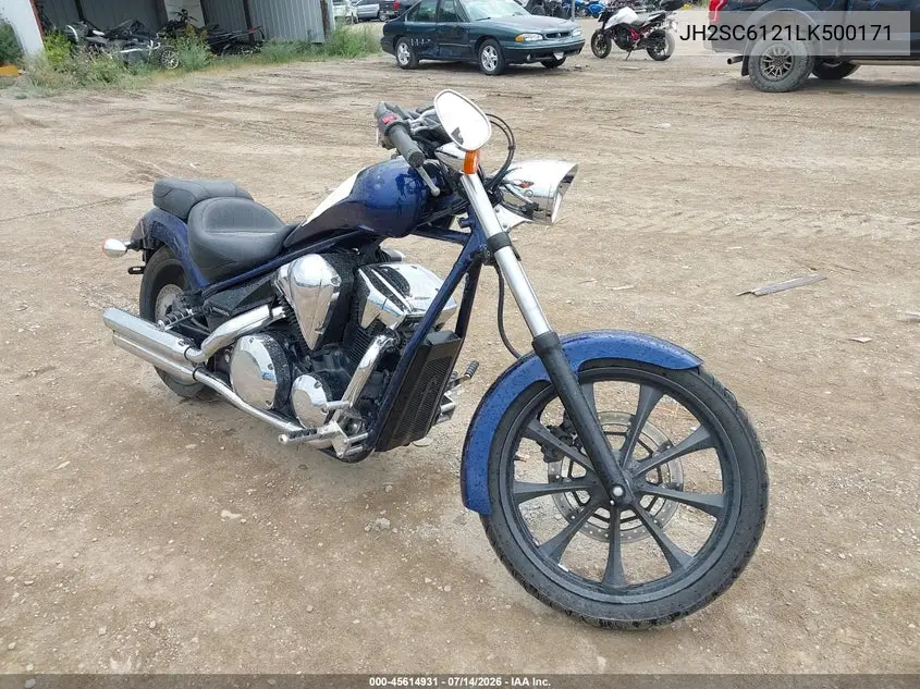 2020 Honda Vt1300 Cx VIN: JH2SC6121LK500171 Lot: 45614931