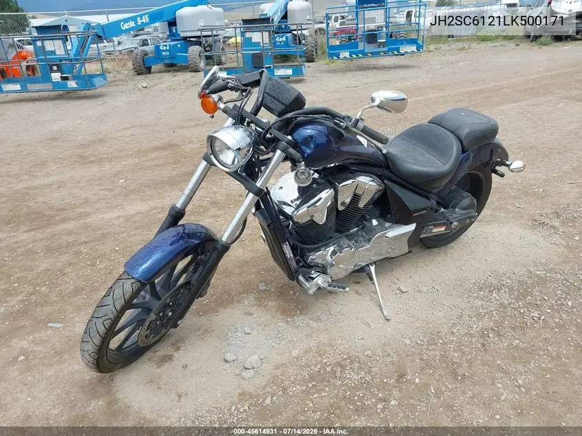 2020 Honda Vt1300 Cx VIN: JH2SC6121LK500171 Lot: 45614931