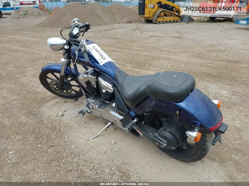 2020 Honda Vt1300 Cx VIN: JH2SC6121LK500171 Lot: 45614931