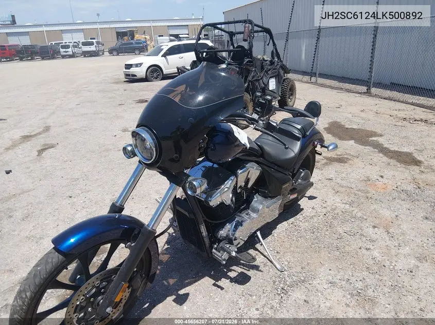 2020 Honda Vt1300 Cx VIN: JH2SC6124LK500892 Lot: 45656207