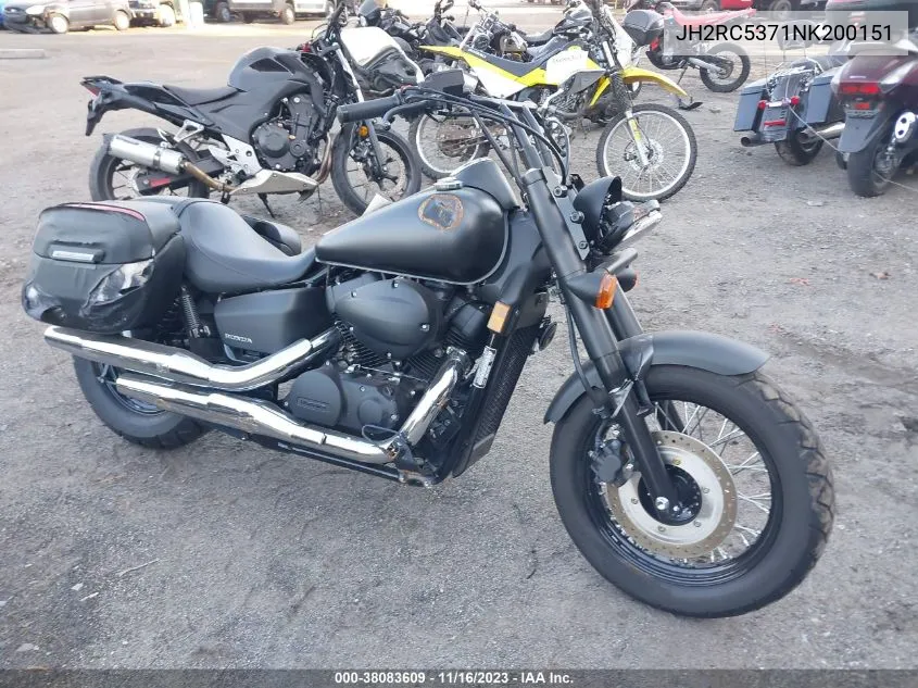 2022 Honda Vt750 C2B VIN: JH2RC5371NK200151 Lot: 38083609