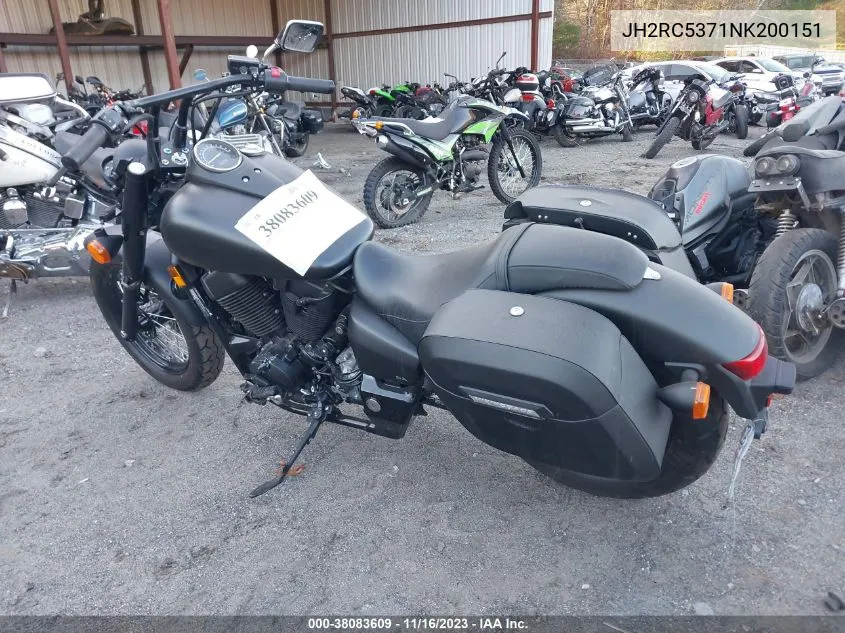 2022 Honda Vt750 C2B VIN: JH2RC5371NK200151 Lot: 38083609