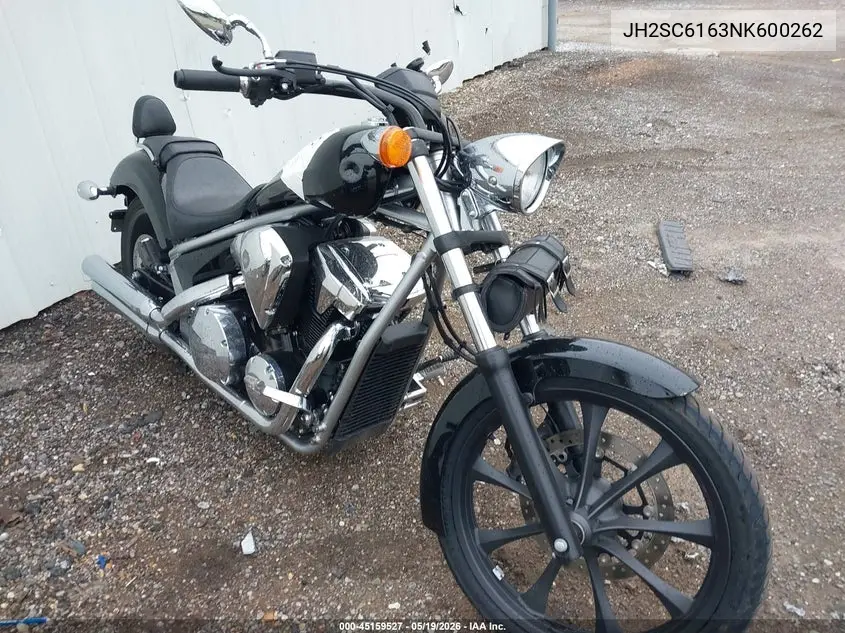 2022 Honda Vt1300 Cxa VIN: JH2SC6163NK600262 Lot: 45159527