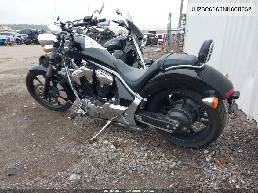 2022 Honda Vt1300 Cxa VIN: JH2SC6163NK600262 Lot: 45159527