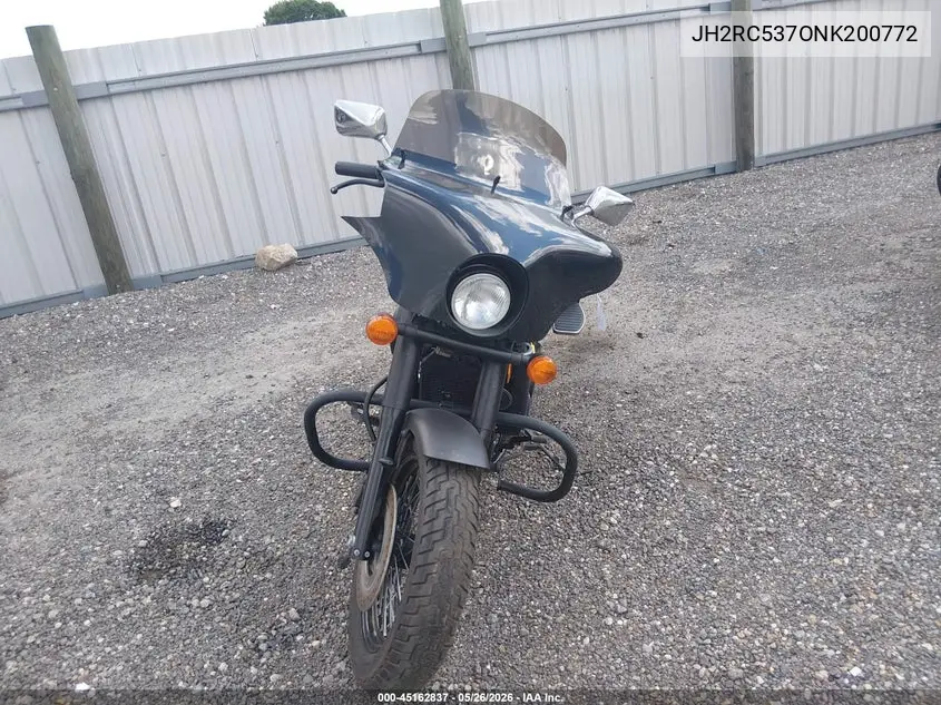 2022 Honda Vt750 C2B VIN: JH2RC5370NK200772 Lot: 45162837