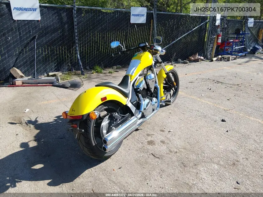 2023 Honda Vt1300 Cxa VIN: JH2SC6167PK700304 Lot: 44887372