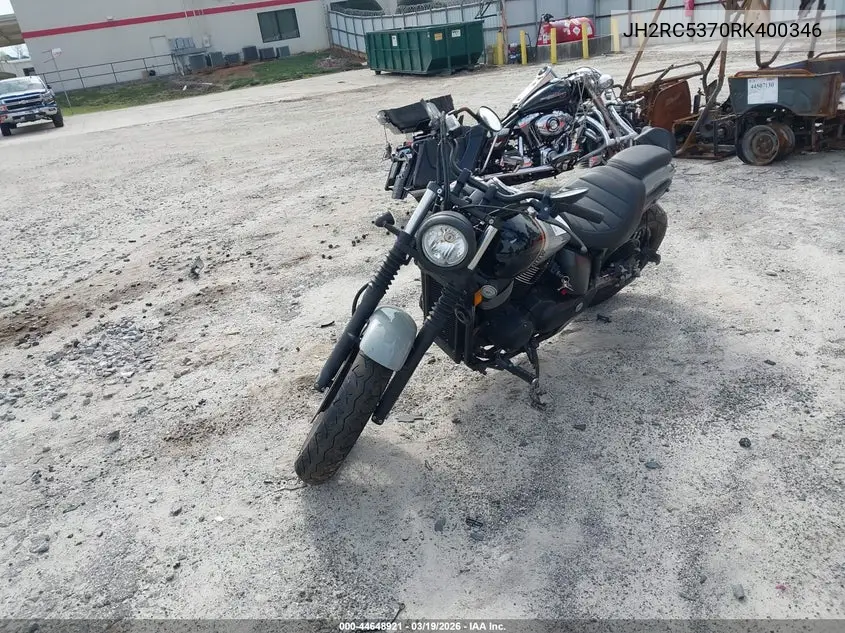 2024 Honda Vt750 C2B VIN: JH2RC5370RK400346 Lot: 44648921