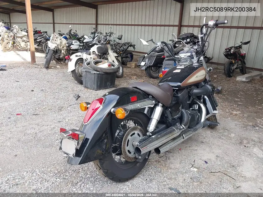 2024 Honda Vt750 Cs VIN: JH2RC5089RK200384 Lot: 45004021