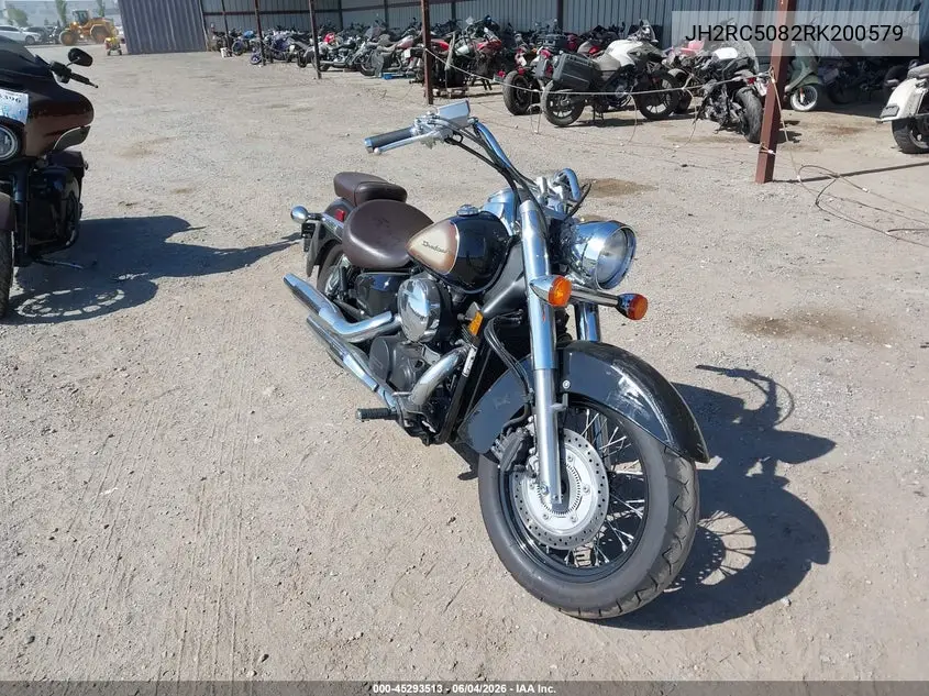 2024 Honda Vt750 Cs VIN: JH2RC5082RK200579 Lot: 45293513