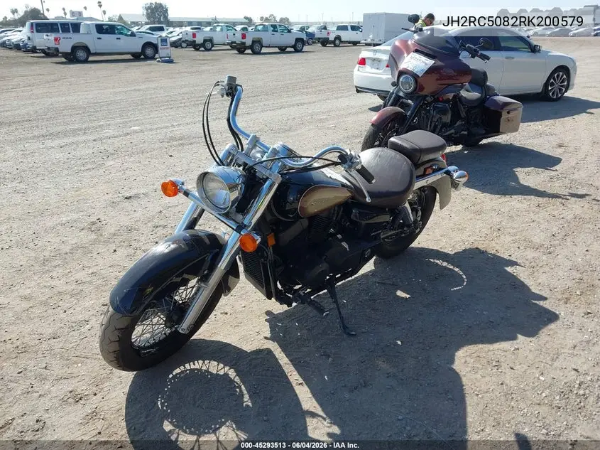 2024 Honda Vt750 Cs VIN: JH2RC5082RK200579 Lot: 45293513