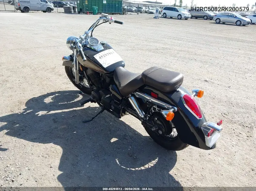 2024 Honda Vt750 Cs VIN: JH2RC5082RK200579 Lot: 45293513