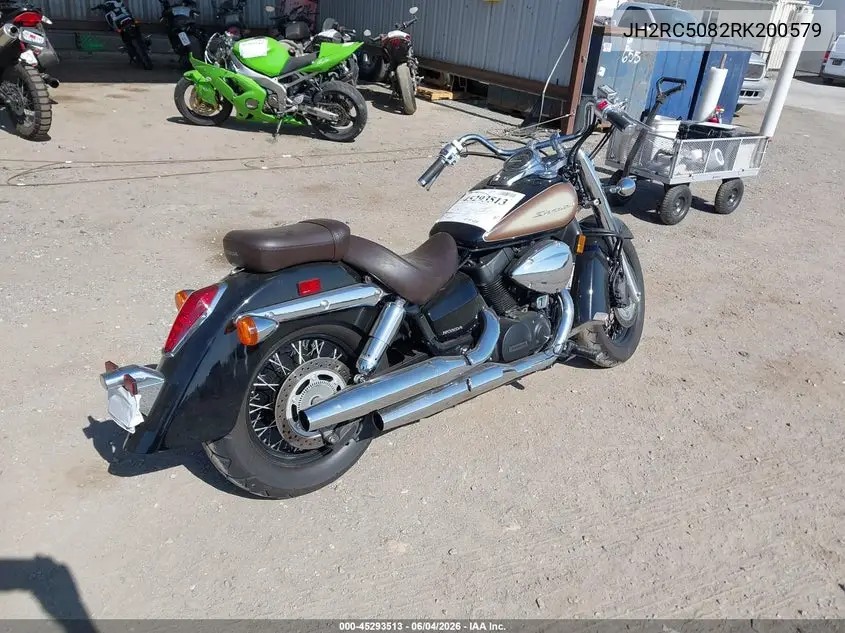 2024 Honda Vt750 Cs VIN: JH2RC5082RK200579 Lot: 45293513