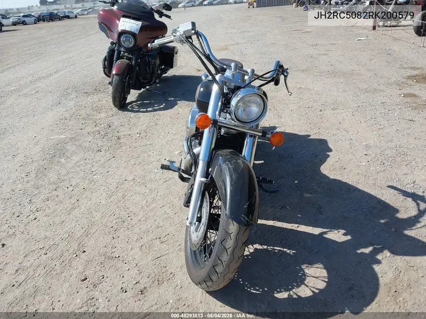 2024 Honda Vt750 Cs VIN: JH2RC5082RK200579 Lot: 45293513