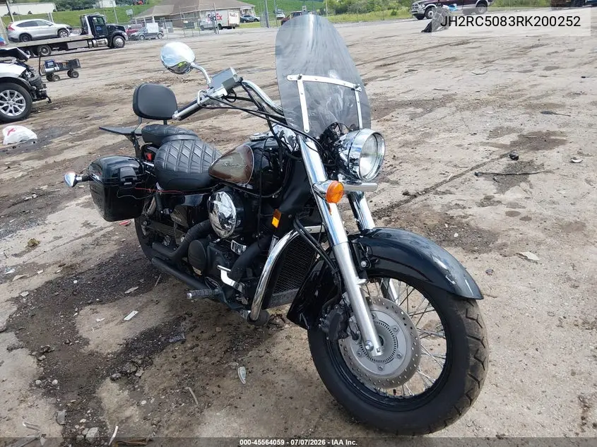 2024 Honda Vt750 Cs VIN: JH2RC5083RK200252 Lot: 45564059