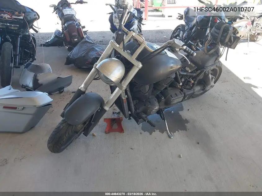 2002 Honda Vtx1800 C VIN: 1HFSC46002A010707 Lot: 44643278