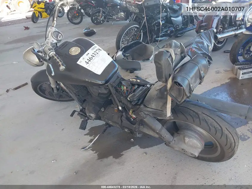 2002 Honda Vtx1800 C VIN: 1HFSC46002A010707 Lot: 44643278