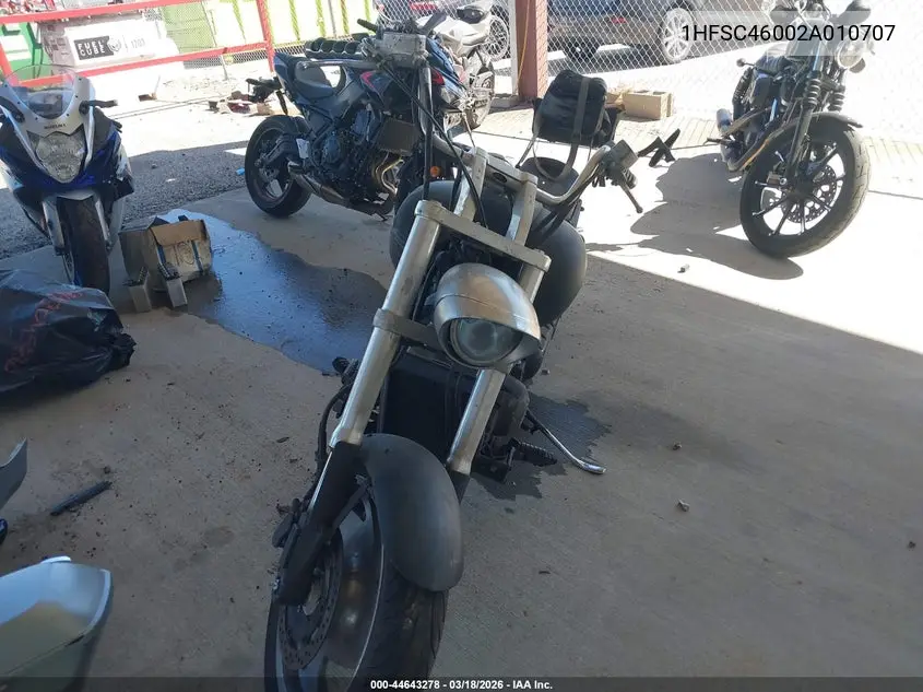 2002 Honda Vtx1800 C VIN: 1HFSC46002A010707 Lot: 44643278