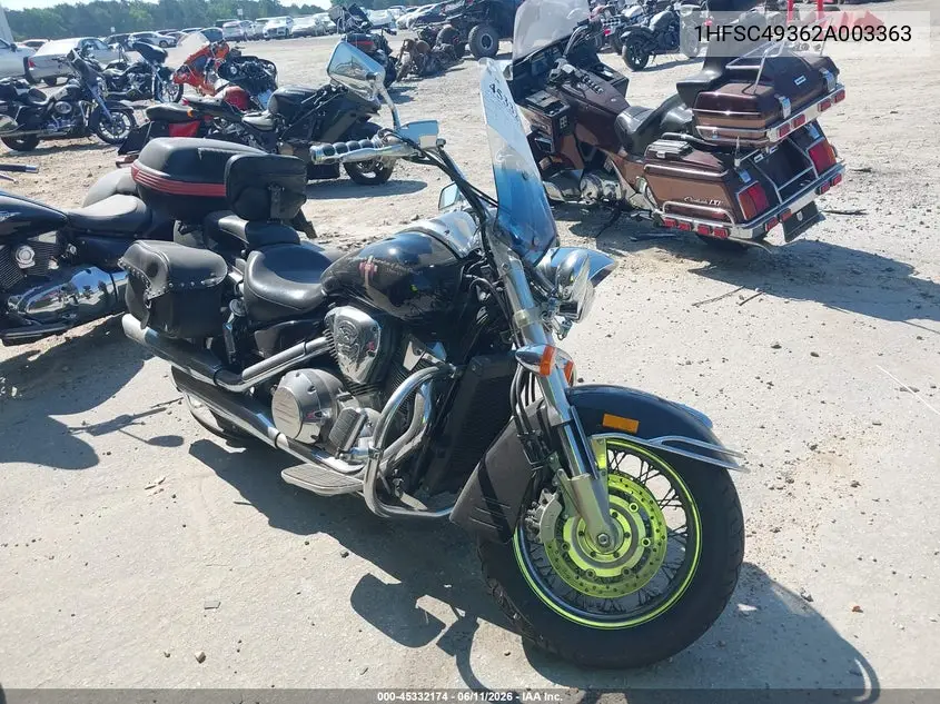 2002 Honda Vtx1800 S VIN: 1HFSC49362A003363 Lot: 45332174