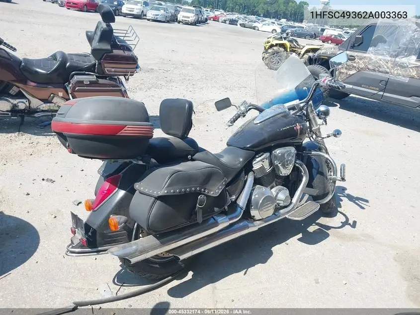 2002 Honda Vtx1800 S VIN: 1HFSC49362A003363 Lot: 45332174