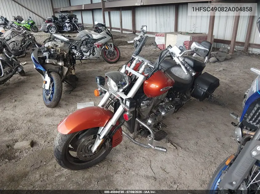 2002 Honda Vtx1800 R VIN: 1HFSC49082A004858 Lot: 45564725