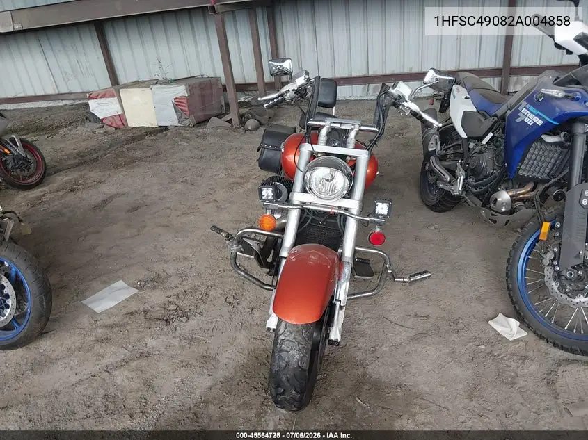 2002 Honda Vtx1800 R VIN: 1HFSC49082A004858 Lot: 45564725