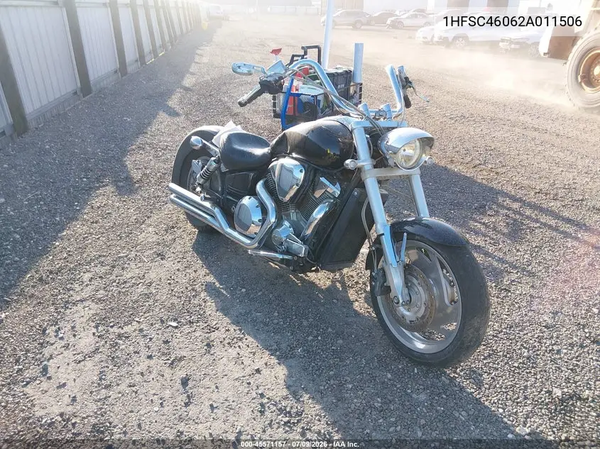 2002 Honda Vtx1800 C VIN: 1HFSC46062A011506 Lot: 45571157