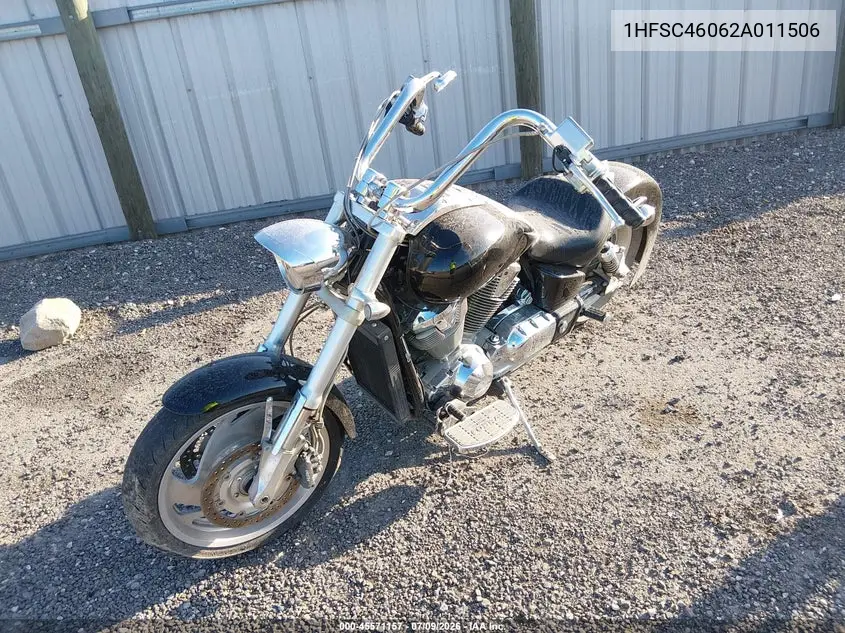 2002 Honda Vtx1800 C VIN: 1HFSC46062A011506 Lot: 45571157