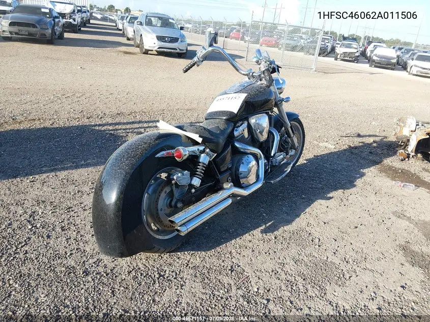 2002 Honda Vtx1800 C VIN: 1HFSC46062A011506 Lot: 45571157