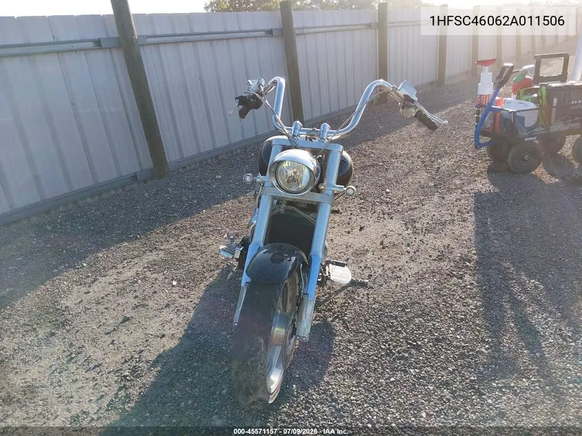 2002 Honda Vtx1800 C VIN: 1HFSC46062A011506 Lot: 45571157
