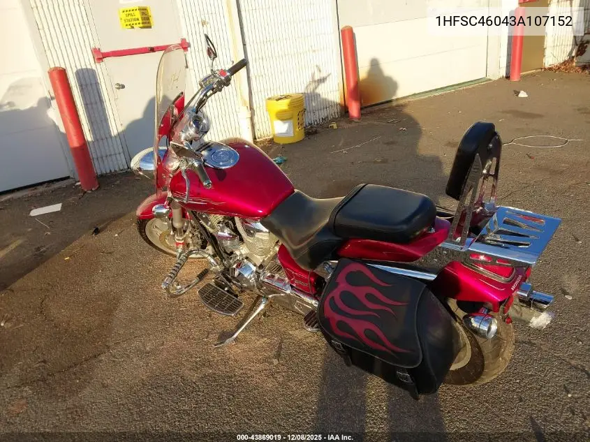 2003 Honda Vtx1800 C VIN: 1HFSC46043A107152 Lot: 43869019