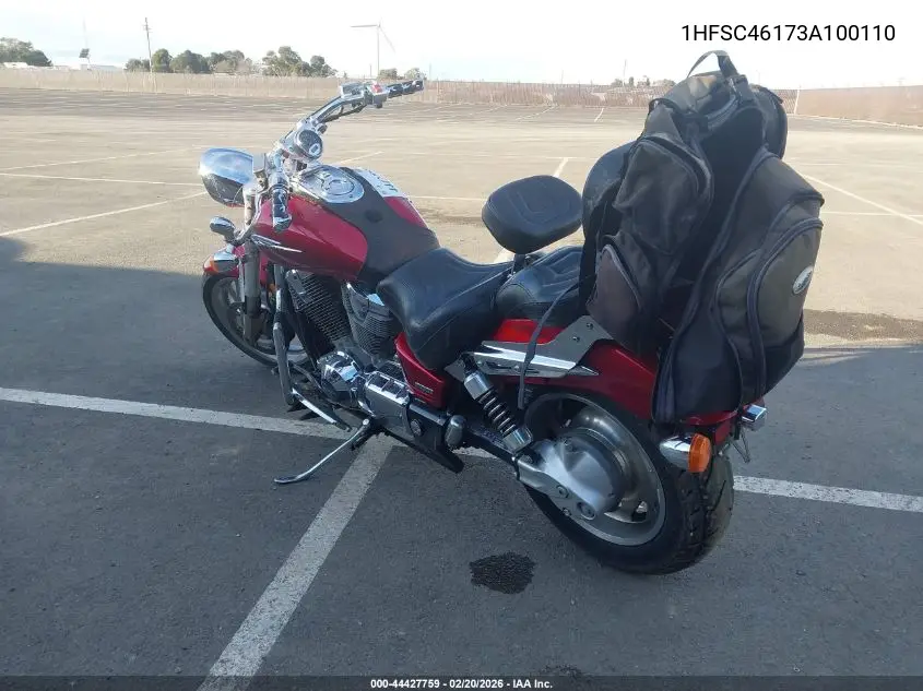 2003 Honda Vtx1800 C VIN: 1HFSC46173A100110 Lot: 44427759