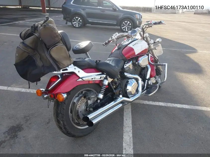 2003 Honda Vtx1800 C VIN: 1HFSC46173A100110 Lot: 44427759