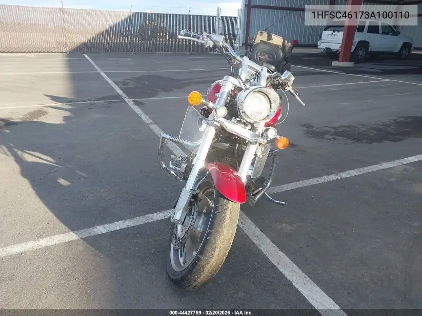 2003 Honda Vtx1800 C VIN: 1HFSC46173A100110 Lot: 44427759