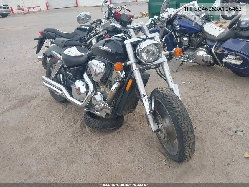 2003 Honda Vtx1800 C VIN: 1HFSC46053A106463 Lot: 44788725