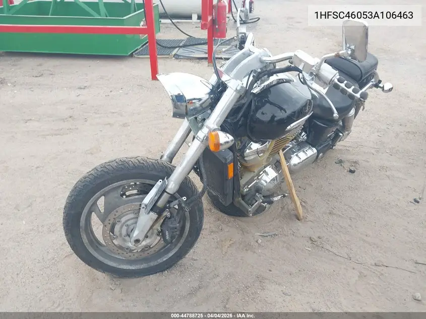 2003 Honda Vtx1800 C VIN: 1HFSC46053A106463 Lot: 44788725