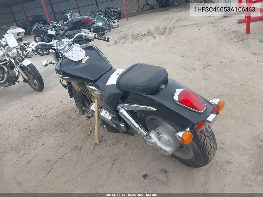 2003 Honda Vtx1800 C VIN: 1HFSC46053A106463 Lot: 44788725