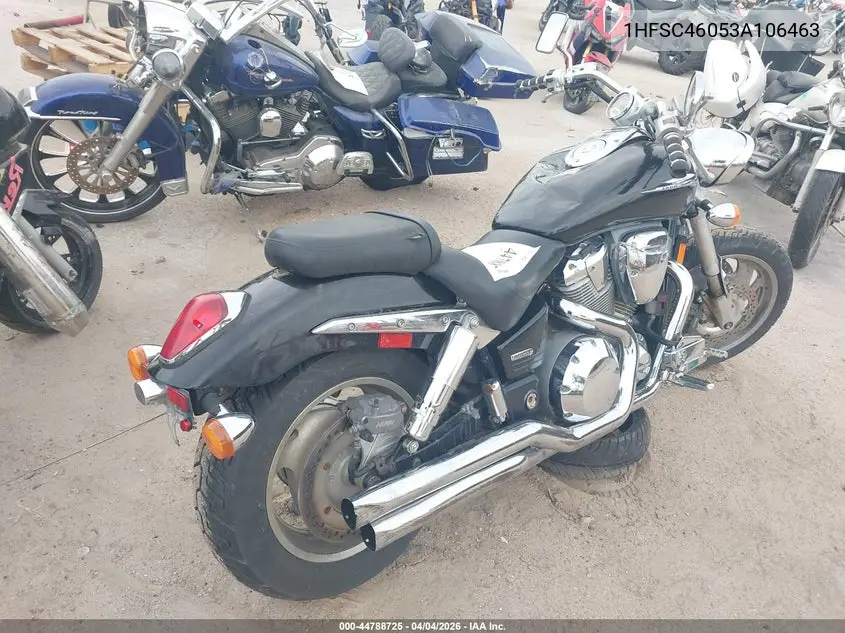 2003 Honda Vtx1800 C VIN: 1HFSC46053A106463 Lot: 44788725