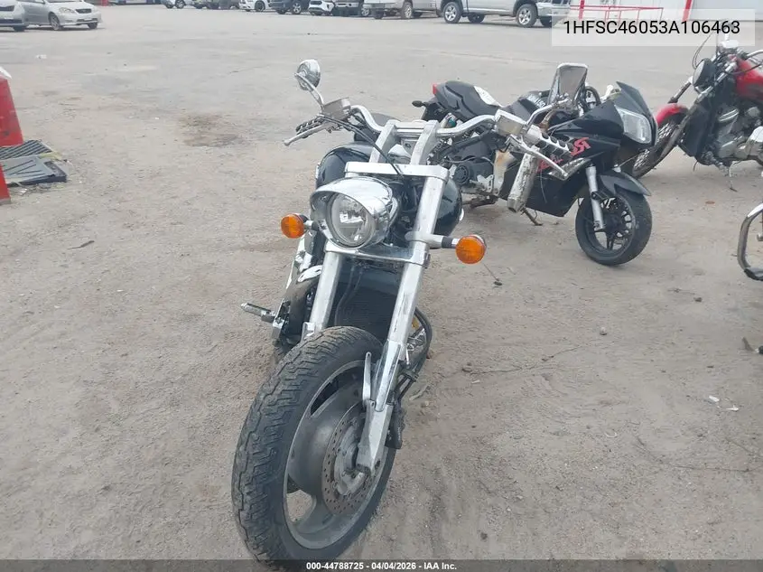 2003 Honda Vtx1800 C VIN: 1HFSC46053A106463 Lot: 44788725