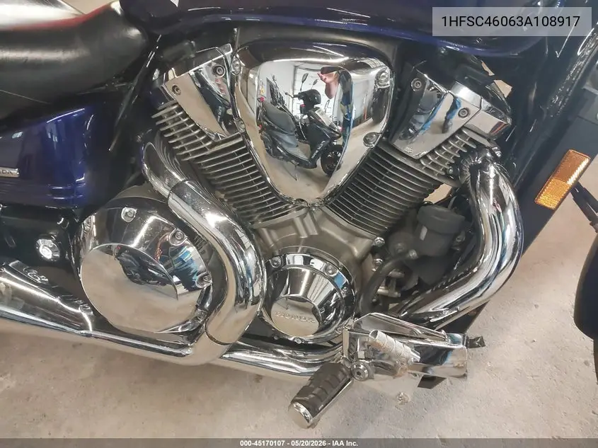 2003 Honda Vtx1800 C VIN: 1HFSC46063A108917 Lot: 45170107