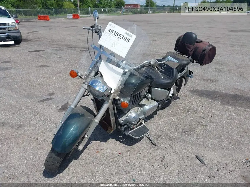 2003 Honda Vtx1800 R VIN: 1HFSC490X3A104896 Lot: 45355305