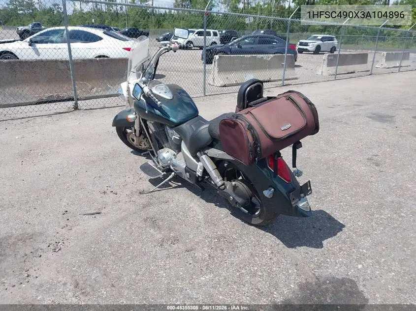 2003 Honda Vtx1800 R VIN: 1HFSC490X3A104896 Lot: 45355305