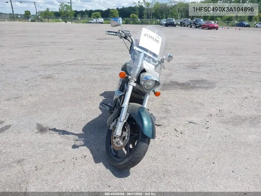 2003 Honda Vtx1800 R VIN: 1HFSC490X3A104896 Lot: 45355305