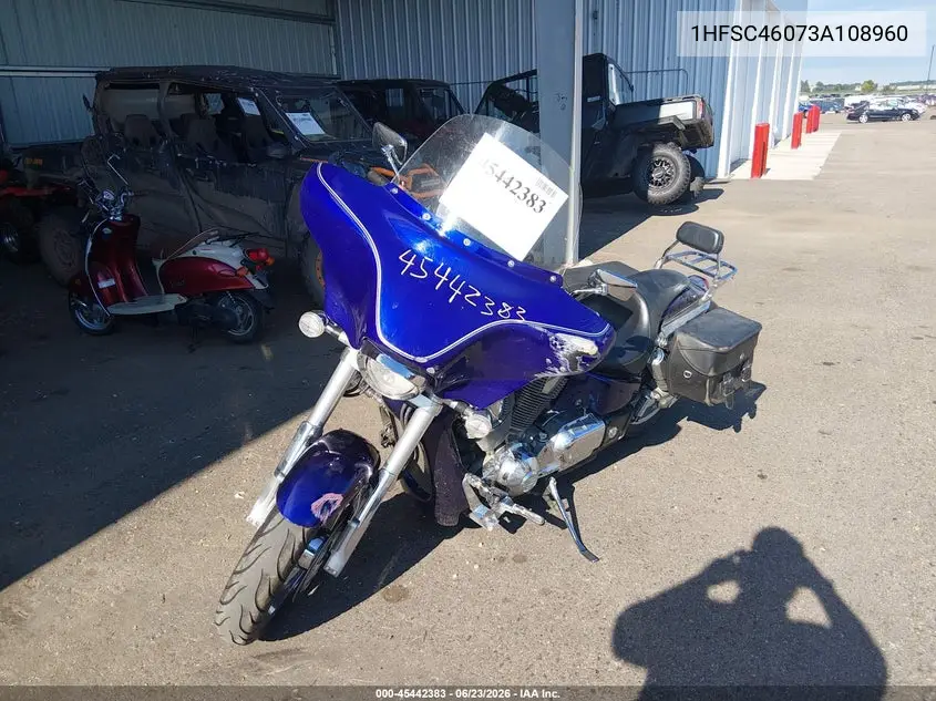 2003 Honda Vtx1800 C VIN: 1HFSC46073A108960 Lot: 45442383