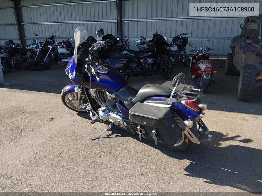 2003 Honda Vtx1800 C VIN: 1HFSC46073A108960 Lot: 45442383